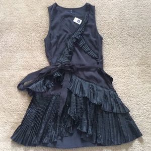 Black Gap Ruffle Dress